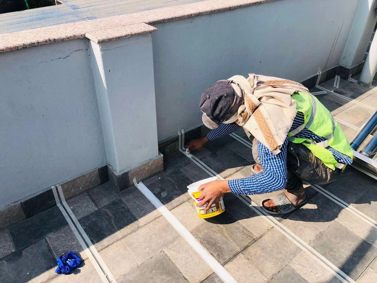 waterproofing products being used in the roof